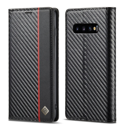 LC.IMEEKE Carbon Fiber PU + TPU Horizontal Flip Leather Case with Holder & Card Slot & Wallet, For Samsung Galaxy A12 5G, For Samsung Galaxy A22 4G, For Samsung Galaxy A22 5G, For Samsung Galaxy A32 4G, For Samsung Galaxy A51 4G / M40s�����������������...