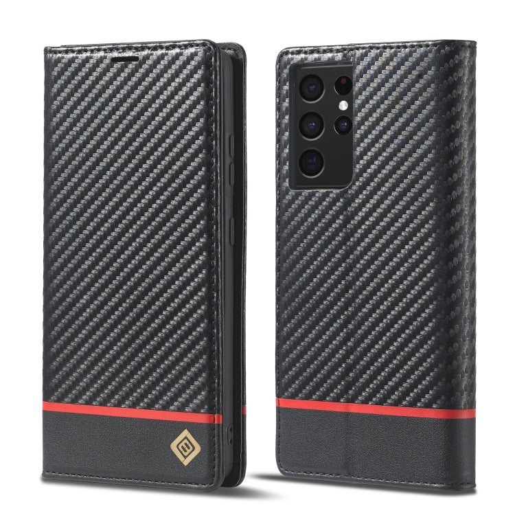 LC.IMEEKE Carbon Fiber PU + TPU Horizontal Flip Leather Case with Holder & Card Slot & Wallet, For Samsung Galaxy A12 5G, For Samsung Galaxy A22 4G, For Samsung Galaxy A22 5G, For Samsung Galaxy A32 4G, For Samsung Galaxy A51 4G / M40s�����������������...