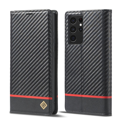 LC.IMEEKE Carbon Fiber PU + TPU Horizontal Flip Leather Case with Holder & Card Slot & Wallet, For Samsung Galaxy A12 5G, For Samsung Galaxy A22 4G, For Samsung Galaxy A22 5G, For Samsung Galaxy A32 4G, For Samsung Galaxy A51 4G / M40s�����������������...