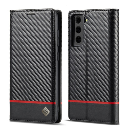 LC.IMEEKE Carbon Fiber PU + TPU Horizontal Flip Leather Case with Holder & Card Slot & Wallet, For Samsung Galaxy A12 5G, For Samsung Galaxy A22 4G, For Samsung Galaxy A22 5G, For Samsung Galaxy A32 4G, For Samsung Galaxy A51 4G / M40s�����������������...