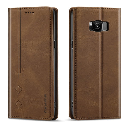 Forwenw F2 Series Magnetic Horizontal Flip Leather Case with Holder & Card Slots & Wallet, For Samsung Galaxy A52 5G, For Samsung Galaxy Note20 Ultra, For Samsung Galaxy S8, For Samsung Galaxy S8+, For Samsung Galaxy S9, For Samsung Galaxy S9+