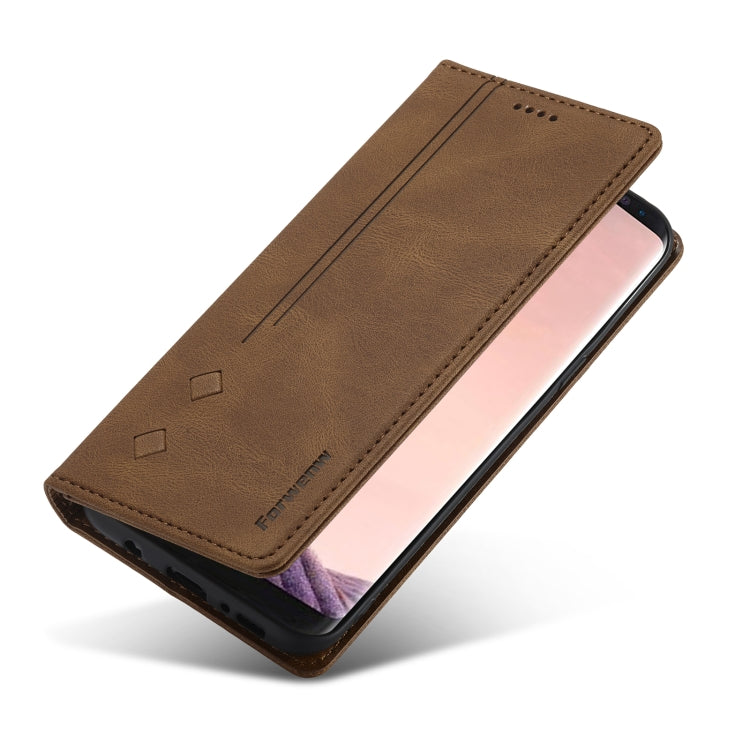 Forwenw F2 Series Magnetic Horizontal Flip Leather Case with Holder & Card Slots & Wallet, For Samsung Galaxy A52 5G, For Samsung Galaxy Note20 Ultra, For Samsung Galaxy S8, For Samsung Galaxy S8+, For Samsung Galaxy S9, For Samsung Galaxy S9+