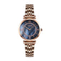 SKMEI 9198 Simple Roman Numeral Dial Metal Belt Quartz Watch for Couples