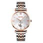 SKMEI 9198 Simple Roman Numeral Dial Metal Belt Quartz Watch for Couples