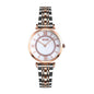 SKMEI 9198 Simple Roman Numeral Dial Metal Belt Quartz Watch for Couples