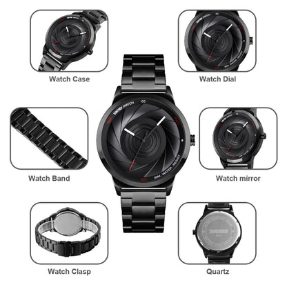 SKMEI 9210 Ladies Business Watch Simple 3D Dial Quartz Watch, For Ladies