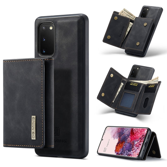 DG.MING M1 Series 3-Fold Multi Card Wallet  Back Cover Shockproof Case with Holder Function, For Samsung Galaxy A71, For Samsung Galaxy A51, For Samsung Galaxy S20