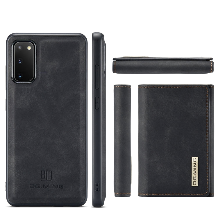 DG.MING M1 Series 3-Fold Multi Card Wallet  Back Cover Shockproof Case with Holder Function, For Samsung Galaxy A71, For Samsung Galaxy A51, For Samsung Galaxy S20