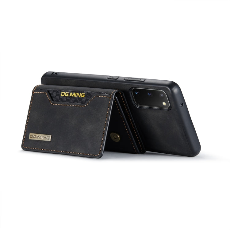 DG.MING M2 Series 3-Fold Multi Card Bag Back Cover Shockproof Case with Wallet & Holder Function, For Samsung Galaxy A71, For Samsung Galaxy A51, For Samsung Galaxy S20