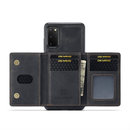 DG.MING M2 Series 3-Fold Multi Card Bag Back Cover Shockproof Case with Wallet & Holder Function, For Samsung Galaxy A71, For Samsung Galaxy A51, For Samsung Galaxy S20