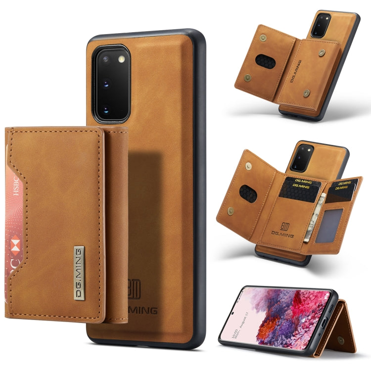 DG.MING M2 Series 3-Fold Multi Card Bag Back Cover Shockproof Case with Wallet & Holder Function, For Samsung Galaxy A71, For Samsung Galaxy A51, For Samsung Galaxy S20