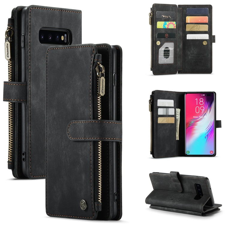 CaseMe-C30 PU + TPU Multifunctional Horizontal Flip Leather Case with Holder & Card Slot & Wallet & Zipper Pocket, For Samsung Galaxy A12, For Samsung Galaxy A52 5G / 4G, For Samsung Galaxy Note10+, For Samsung Galaxy Note20 Ultra, For Samsung Galaxy S...