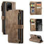 CaseMe-C30 PU + TPU Multifunctional Horizontal Flip Leather Case with Holder & Card Slot & Wallet & Zipper Pocket, For Samsung Galaxy A12, For Samsung Galaxy A52 5G / 4G, For Samsung Galaxy Note10+, For Samsung Galaxy Note20 Ultra, For Samsung Galaxy S...