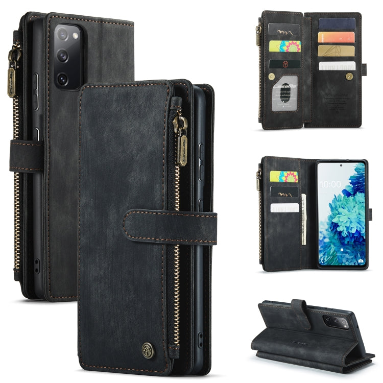 CaseMe-C30 PU + TPU Multifunctional Horizontal Flip Leather Case with Holder & Card Slot & Wallet & Zipper Pocket, For Samsung Galaxy A12, For Samsung Galaxy A52 5G / 4G, For Samsung Galaxy Note10+, For Samsung Galaxy Note20 Ultra, For Samsung Galaxy S...