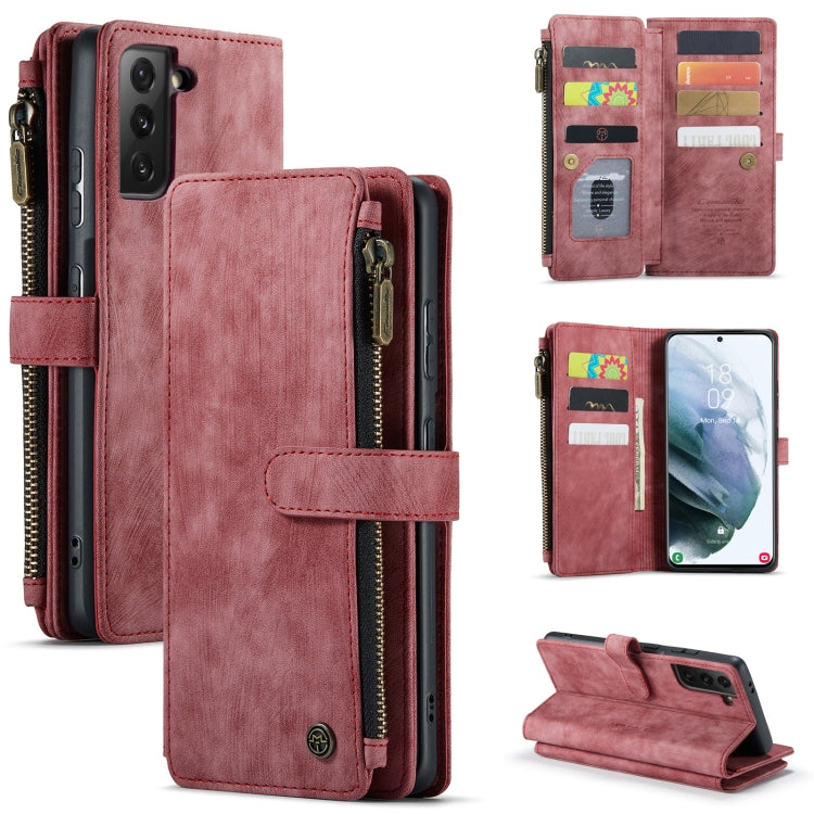CaseMe-C30 PU + TPU Multifunctional Horizontal Flip Leather Case with Holder & Card Slot & Wallet & Zipper Pocket, For Samsung Galaxy A12, For Samsung Galaxy A52 5G / 4G, For Samsung Galaxy Note10+, For Samsung Galaxy Note20 Ultra, For Samsung Galaxy S...