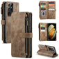 CaseMe-C30 PU + TPU Multifunctional Horizontal Flip Leather Case with Holder & Card Slot & Wallet & Zipper Pocket, For Samsung Galaxy A12, For Samsung Galaxy A52 5G / 4G, For Samsung Galaxy Note10+, For Samsung Galaxy Note20 Ultra, For Samsung Galaxy S...