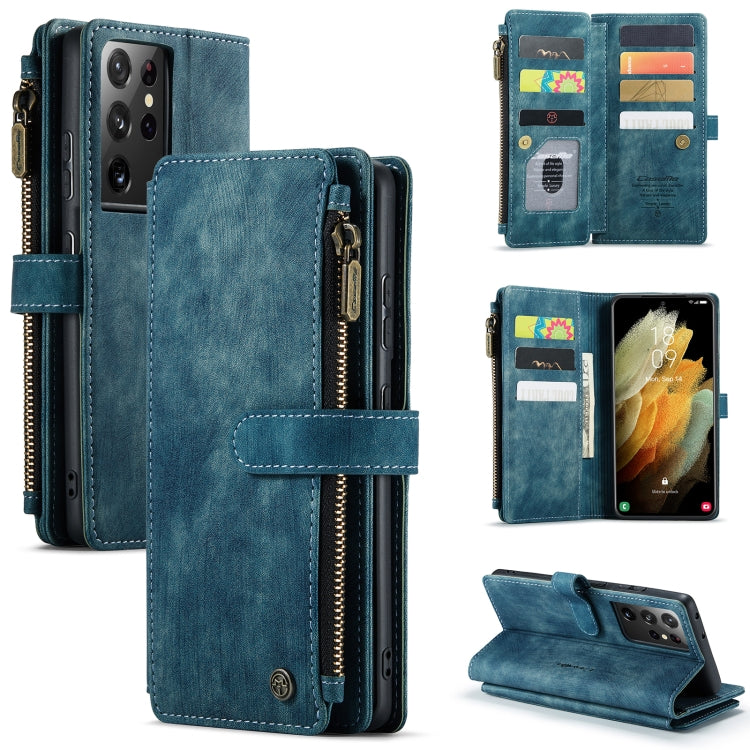 CaseMe-C30 PU + TPU Multifunctional Horizontal Flip Leather Case with Holder & Card Slot & Wallet & Zipper Pocket, For Samsung Galaxy A12, For Samsung Galaxy A52 5G / 4G, For Samsung Galaxy Note10+, For Samsung Galaxy Note20 Ultra, For Samsung Galaxy S...