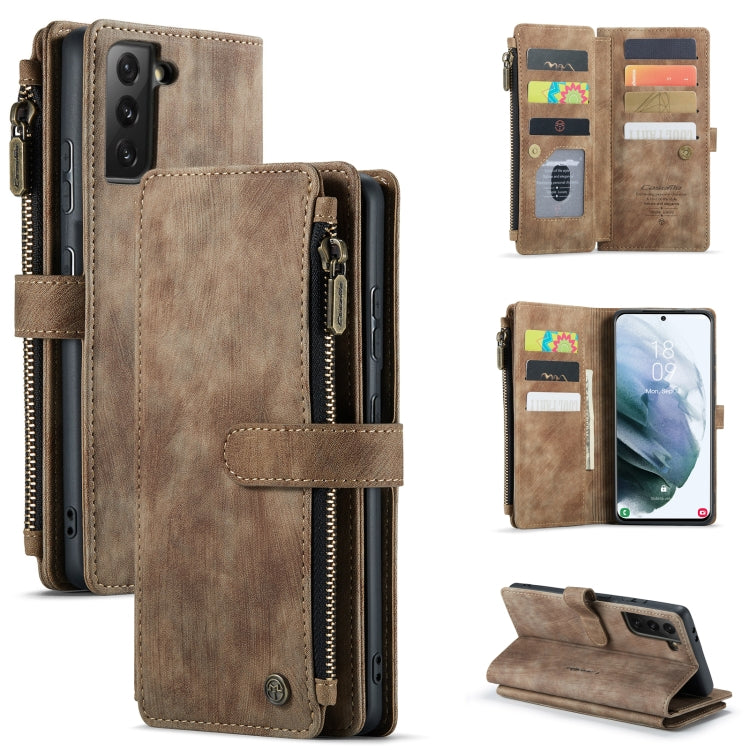 CaseMe-C30 PU + TPU Multifunctional Horizontal Flip Leather Case with Holder & Card Slot & Wallet & Zipper Pocket, For Samsung Galaxy A12, For Samsung Galaxy A52 5G / 4G, For Samsung Galaxy Note10+, For Samsung Galaxy Note20 Ultra, For Samsung Galaxy S...