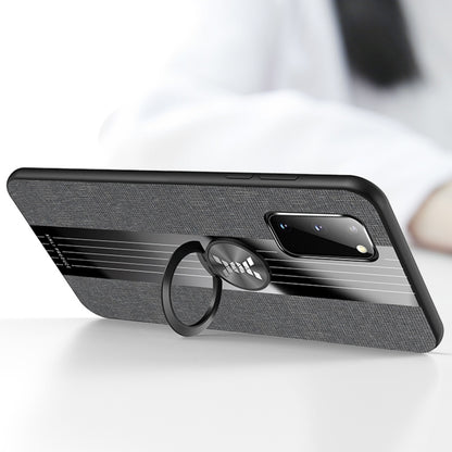 XINLI Stitching Cloth Textue Shockproof TPU Protective Case with Ring Holder, For Samsung Galaxy S20, For Samsung Galaxy S20 FE, For Samsung Galaxy S20+, For Samsung Galaxy S20 Ultra, For Samsung Galaxy S21 5G, For Samsung Galaxy S21 Ultra 5G����������...
