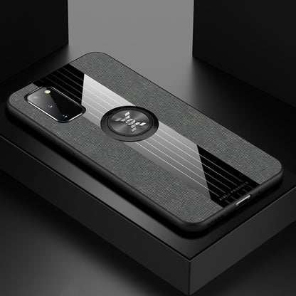 XINLI Stitching Cloth Textue Shockproof TPU Protective Case with Ring Holder, For Samsung Galaxy S20, For Samsung Galaxy S20 FE, For Samsung Galaxy S20+, For Samsung Galaxy S20 Ultra, For Samsung Galaxy S21 5G, For Samsung Galaxy S21 Ultra 5G����������...