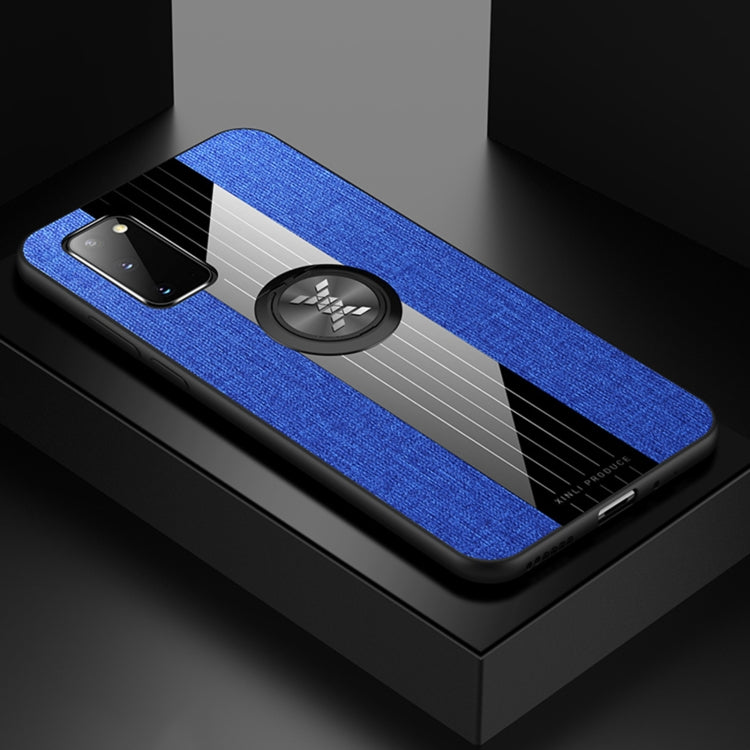 XINLI Stitching Cloth Textue Shockproof TPU Protective Case with Ring Holder, For Samsung Galaxy S20, For Samsung Galaxy S20 FE, For Samsung Galaxy S20+, For Samsung Galaxy S20 Ultra, For Samsung Galaxy S21 5G, For Samsung Galaxy S21 Ultra 5G����������...