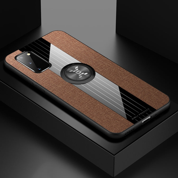 XINLI Stitching Cloth Textue Shockproof TPU Protective Case with Ring Holder, For Samsung Galaxy S20, For Samsung Galaxy S20 FE, For Samsung Galaxy S20+, For Samsung Galaxy S20 Ultra, For Samsung Galaxy S21 5G, For Samsung Galaxy S21 Ultra 5G����������...