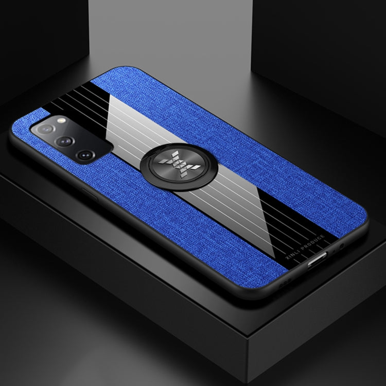 XINLI Stitching Cloth Textue Shockproof TPU Protective Case with Ring Holder, For Samsung Galaxy S20, For Samsung Galaxy S20 FE, For Samsung Galaxy S20+, For Samsung Galaxy S20 Ultra, For Samsung Galaxy S21 5G, For Samsung Galaxy S21 Ultra 5G����������...