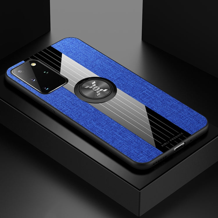 XINLI Stitching Cloth Textue Shockproof TPU Protective Case with Ring Holder, For Samsung Galaxy S20, For Samsung Galaxy S20 FE, For Samsung Galaxy S20+, For Samsung Galaxy S20 Ultra, For Samsung Galaxy S21 5G, For Samsung Galaxy S21 Ultra 5G����������...