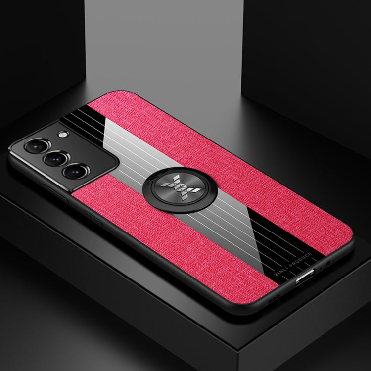 XINLI Stitching Cloth Textue Shockproof TPU Protective Case with Ring Holder, For Samsung Galaxy S20, For Samsung Galaxy S20 FE, For Samsung Galaxy S20+, For Samsung Galaxy S20 Ultra, For Samsung Galaxy S21 5G, For Samsung Galaxy S21 Ultra 5G����������...