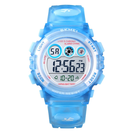 SKMEI 1451 LED Digital Stopwatch Chronograph Luminous Children Sports Electronic Watch, 1451(Transparent Sky Blue), 1451(Transparent Rose Red), 1451(White Shell Blue Circle), 1451(Yellow Shell Blue Circle), 1451(Black Shell Blue Circle)����������������...