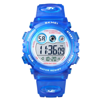 SKMEI 1451 LED Digital Stopwatch Chronograph Luminous Children Sports Electronic Watch, 1451(Transparent Sky Blue), 1451(Transparent Rose Red), 1451(White Shell Blue Circle), 1451(Yellow Shell Blue Circle), 1451(Black Shell Blue Circle)����������������...