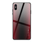 Texture Gradient Glass Protective Case, For Galaxy A20 / A30, For Galaxy A50, For Galaxy A80 / A90, For Galaxy Note 9, For Galaxy Note 10 Pro, For Galaxy S10, For iPhone SE 2022 / SE 2020 / 8 / 7, For iPhone XS Max