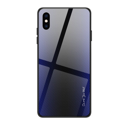 Texture Gradient Glass Protective Case, For Galaxy A20 / A30, For Galaxy A50, For Galaxy A80 / A90, For Galaxy Note 9, For Galaxy Note 10 Pro, For Galaxy S10, For iPhone SE 2022 / SE 2020 / 8 / 7, For iPhone XS Max