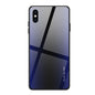 Texture Gradient Glass Protective Case, For Galaxy A20 / A30, For Galaxy A50, For Galaxy A80 / A90, For Galaxy Note 9, For Galaxy Note 10 Pro, For Galaxy S10, For iPhone SE 2022 / SE 2020 / 8 / 7, For iPhone XS Max