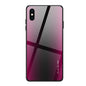 Texture Gradient Glass Protective Case, For Galaxy A20 / A30, For Galaxy A50, For Galaxy A80 / A90, For Galaxy Note 9, For Galaxy Note 10 Pro, For Galaxy S10, For iPhone SE 2022 / SE 2020 / 8 / 7, For iPhone XS Max