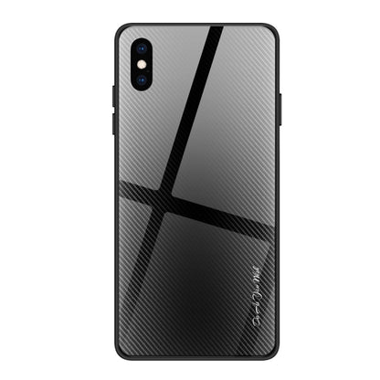 Texture Gradient Glass Protective Case, For Galaxy A20 / A30, For Galaxy A50, For Galaxy A80 / A90, For Galaxy Note 9, For Galaxy Note 10 Pro, For Galaxy S10, For iPhone SE 2022 / SE 2020 / 8 / 7, For iPhone XS Max