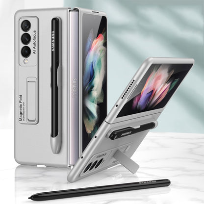 GKK Ultra-thin PC Phone Flip Case with Holder & Pen Slot, For Samsung Galaxy Z Fold3 5G