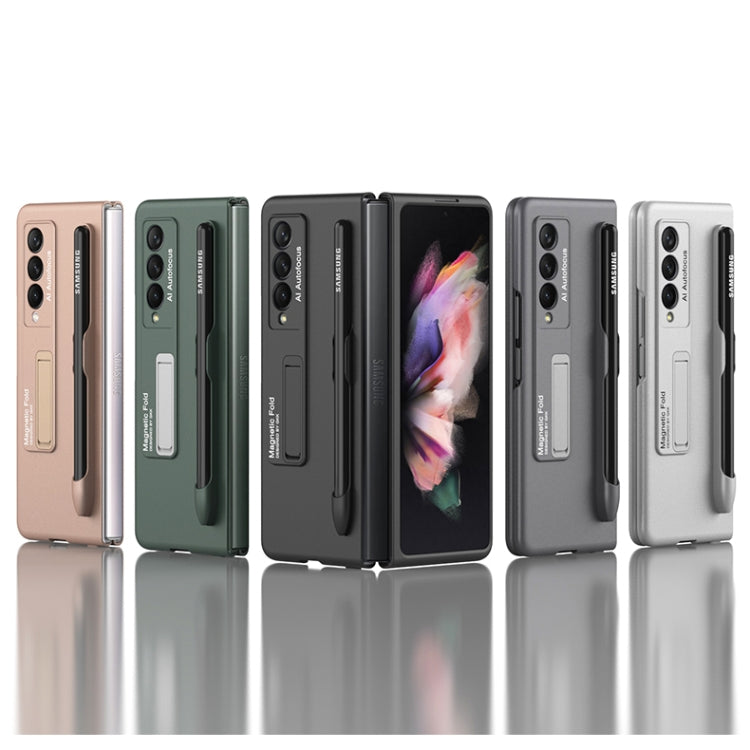 GKK Ultra-thin PC Phone Flip Case with Holder & Pen Slot, For Samsung Galaxy Z Fold3 5G