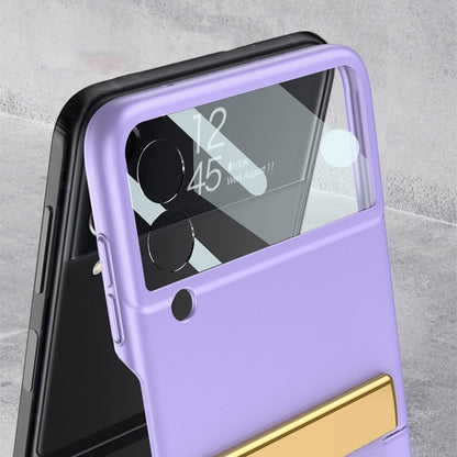GKK Ultra-thin Full Coverage Phone Case with Wristband, For Samsung Galaxy Z Flip3 5G