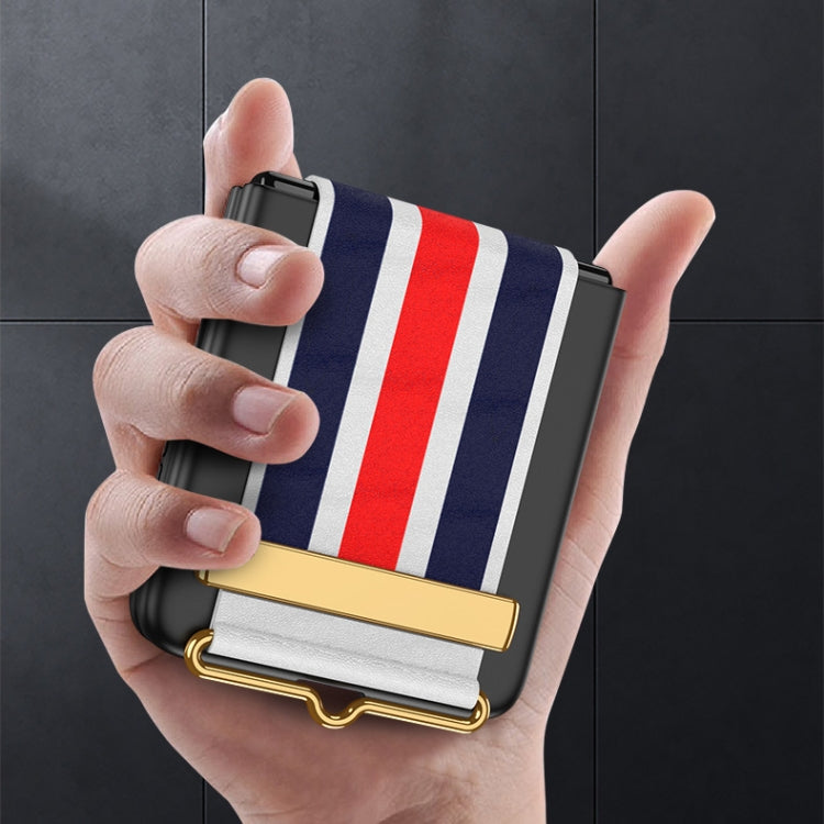 GKK Ultra-thin Full Coverage Phone Flip Case with Color Wristband, For Samsung Galaxy Z Flip3 5G