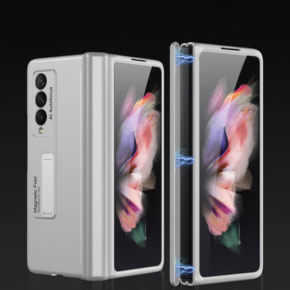 GKK Magnetic Full Coverage Phone Flip Case with Holder, For Samsung Galaxy Z Fold3 5G