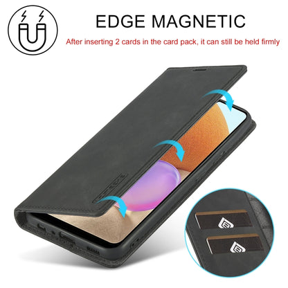 LC.IMEEKE Strong Magnetism Matte TPU + PU Leather Case, For Samsung Galaxy A32 4G
