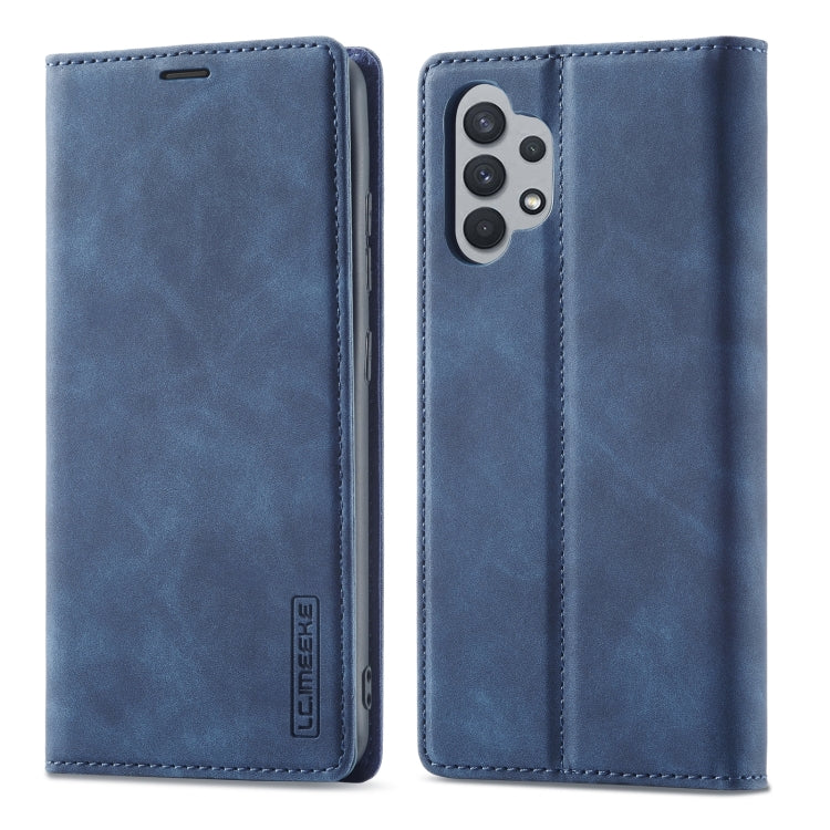 LC.IMEEKE Strong Magnetism Matte TPU + PU Leather Case, For Samsung Galaxy A32 4G