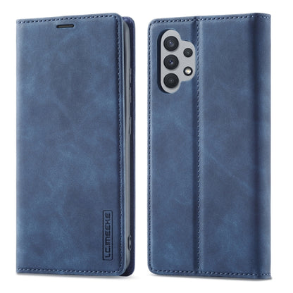LC.IMEEKE Strong Magnetism Matte TPU + PU Leather Case, For Samsung Galaxy A32 4G