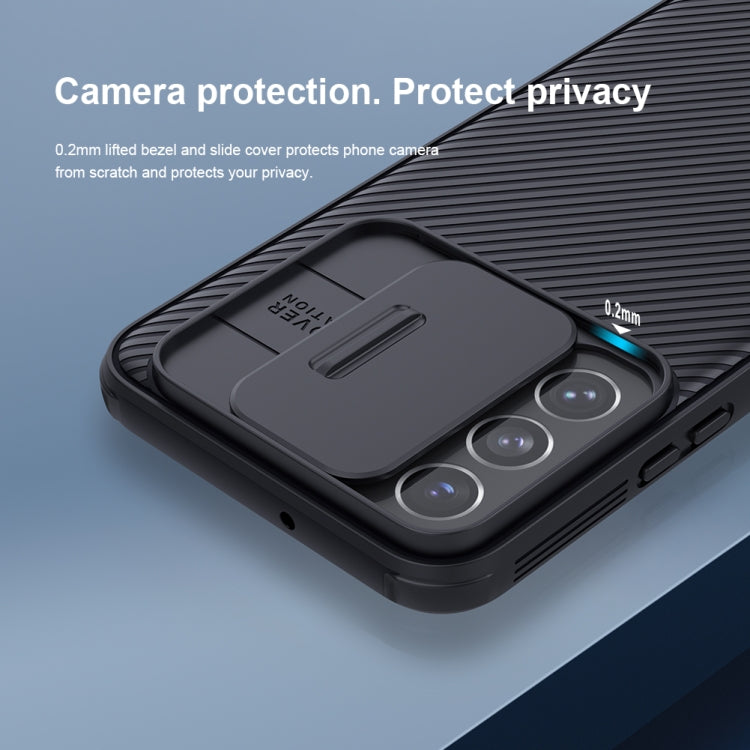 NILLKIN Black Mirror Pro Series Camshield Phone Case, For Samsung Galaxy S22 5G, For Samsung Galaxy S22+ 5G, For Samsung Galaxy S22 Ultra 5G