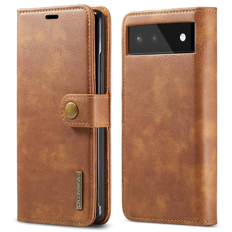 DG.MING Crazy Horse Texture Detachable Magnetic Leather Phone Case, For Samsung Galaxy S22 5G, For Samsung Galaxy S22+ 5G, For Samsung Galaxy S22 Ultra 5G, For Samsung Galaxy A13 5G, For OnePlus 9RT 5G, For Google Pixel 5a 5G, For Google Pixel 6�������...