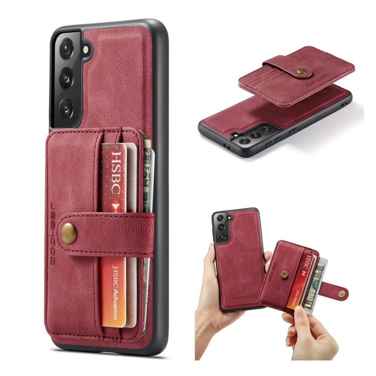 JEEHOOD RFID Blocking Anti-Theft Magnetic PU + TPU Phone Case, For Samsung Galaxy S22 5G, For Samsung Galaxy S22+ 5G