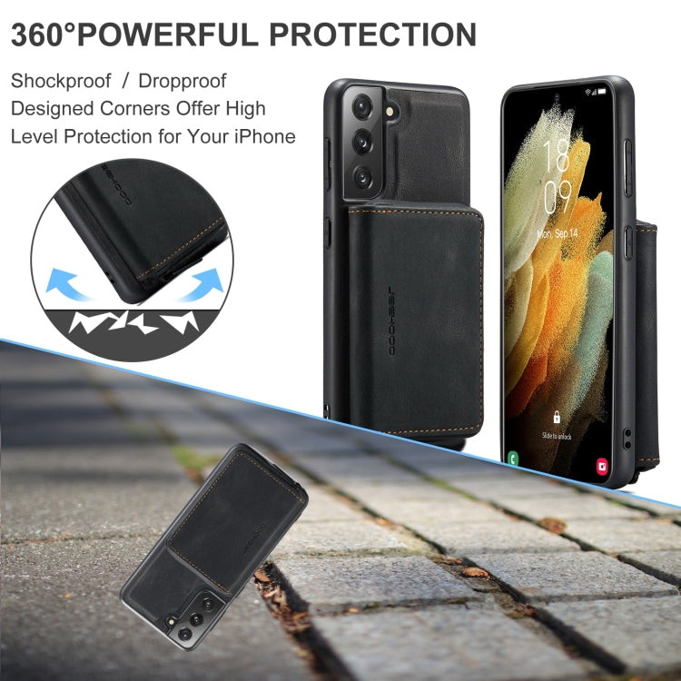 JEEHOOD Magnetic Zipper Horizontal Flip Phone Leather Case, For Samsung Galaxy S22 5G, For OnePlus Nord N200 5G, For Samsung Galaxy S22+ 5G