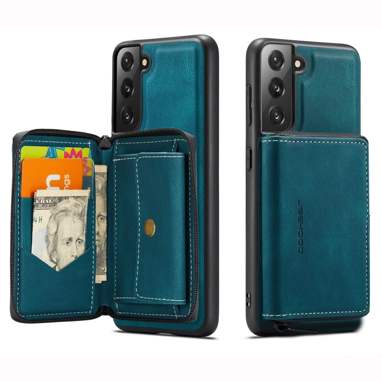 JEEHOOD Magnetic Zipper Horizontal Flip Phone Leather Case, For Samsung Galaxy S22 5G, For OnePlus Nord N200 5G, For Samsung Galaxy S22+ 5G