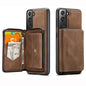 JEEHOOD Magnetic Zipper Horizontal Flip Phone Leather Case, For Samsung Galaxy S22 5G, For OnePlus Nord N200 5G, For Samsung Galaxy S22+ 5G